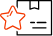 Icon of certificate with star