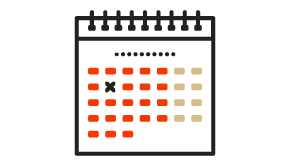 Icon of a calendar